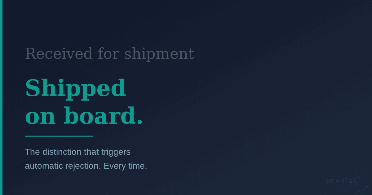 Bill of Lading Discrepancies Banks Actually Reject For